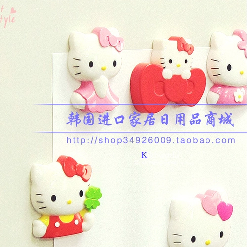 Hello kitty, импортный оригинальный магнит на холодильник, в корейском стиле, новая коллекция, 1 шт