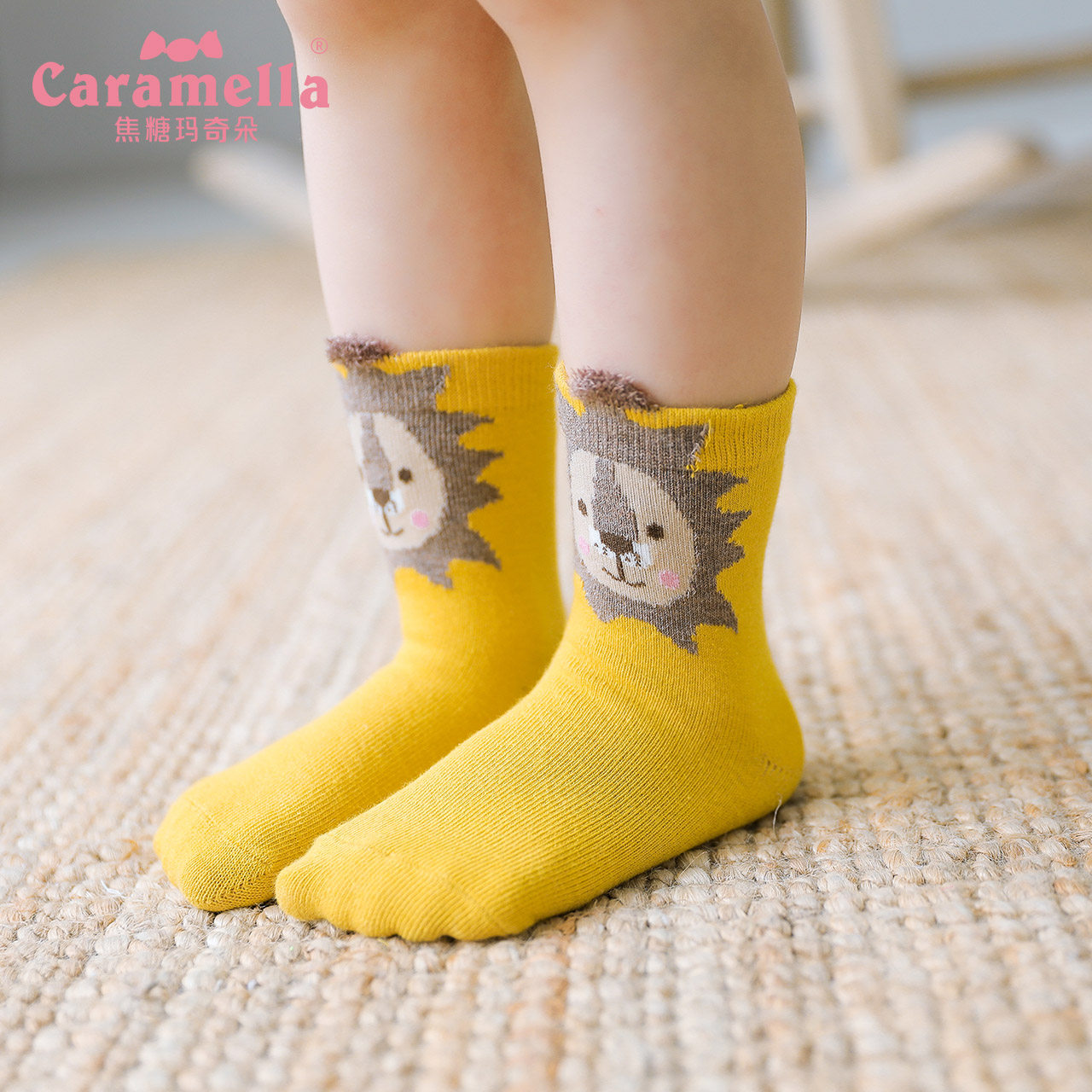 caramella boy girl's middle cylinder socks child socks baby socks spring autumn cotton socks cute cartoon CUHK