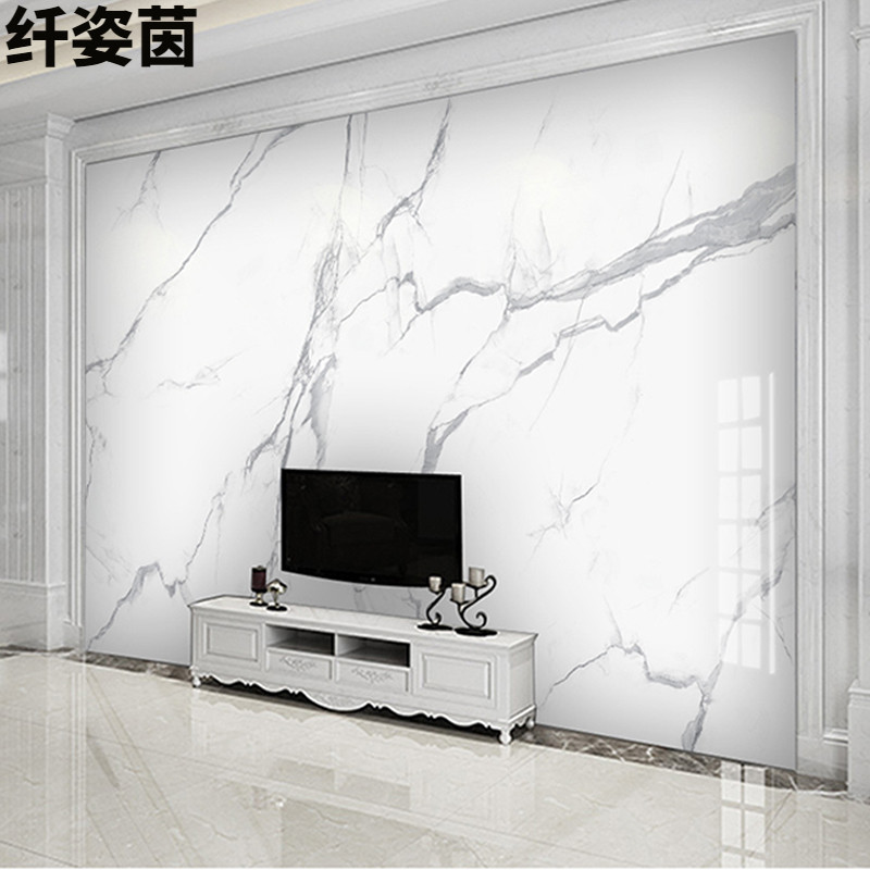 Nordic Imitation Marble Textured Mural TV Background Wall Wallpaper Minima Modern Atmospheric Wallpaper Living Room Seamless Wall Cloth