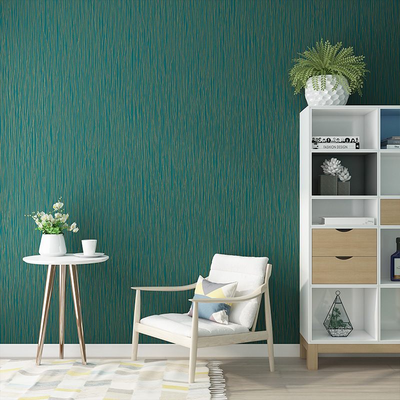 Wallpaper Self-Adhesive Minimalist Modern 3d Peacock Green Thickened Waterproof Bedroom Home Living Room TV Background Wall Wallpaper