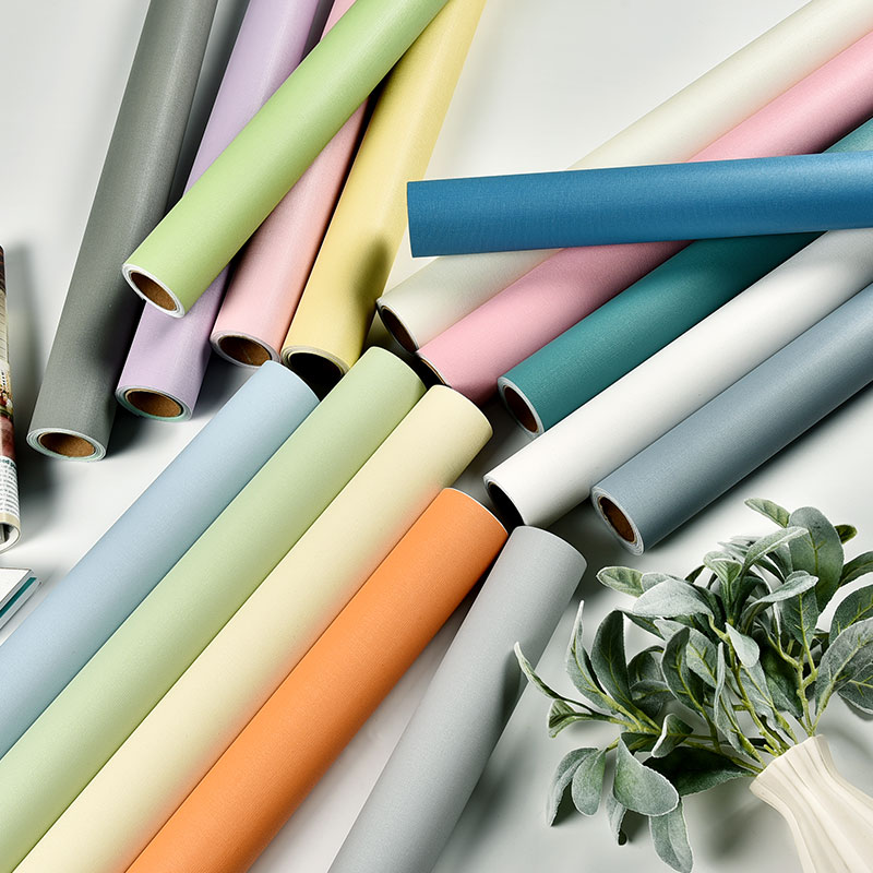 Wallpaper Self-adhesive waterproof moisture-proof Washable pure color Student Dormitory Home Cozy Bedroom Background Wall Wallpaper Self-Labeling