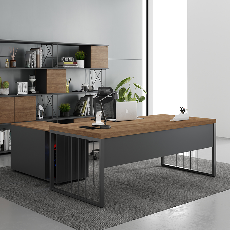 Desk simple modern supervisor manager desk office desk single computer desk boss desk chair combination