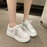 Спортивная демисезонная дышащая белая обувь, дышащие универсальные кроссовки, тренд сезона, подходит для подростков