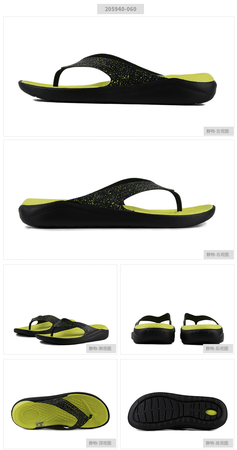 [Direct] Crocs Dép cho nam và nữ iteride dép xỏ ngón màu sắc tươi sáng trên bãi biển 205940-060 - Dép thể thao dép tông