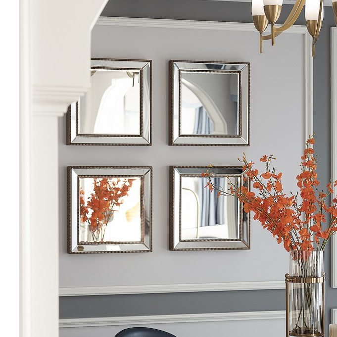 Famous craftsman home furnishing restaurant mirror decorative wall living room combination wall hanging mirror hanging wall decorative mirror porch mirror