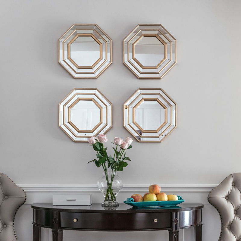 Living room wall-mounted decoration mirror XUAN GUAN MIRROR MODERN MINIMALIST LIGHT EXTRAVAGANT ASSEMBLY MIRROR DINING ROOM BACKGROUND DECORATIVE MIRROR 