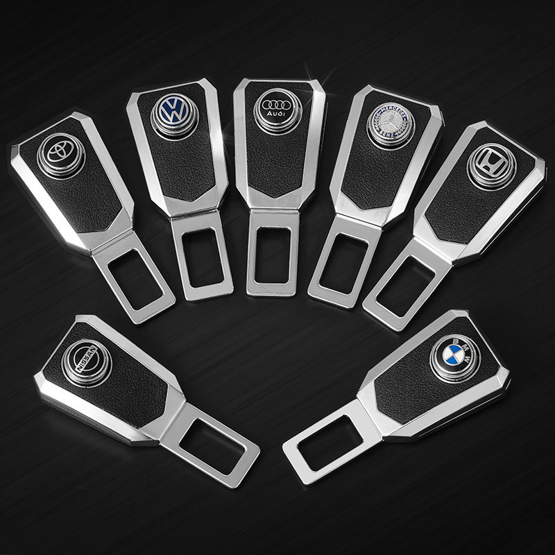 Car seat belt rolling piece head cutting limiter interior seat belt lock mouth plug piece personality