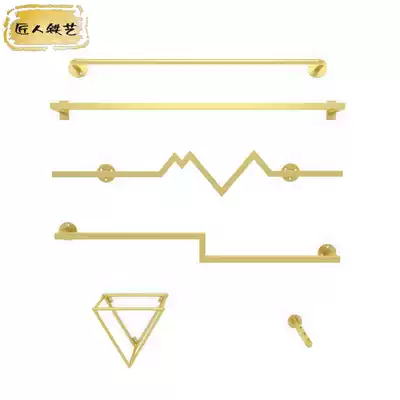 Clothing store zhan shi jia zi on the wall to receive gold shelf men and children's clothing store clothing rack wall is Hanger