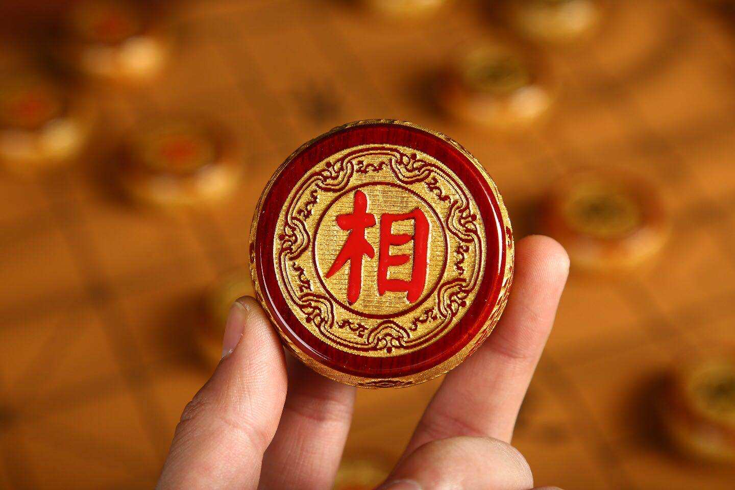 Xiaojiannan Chinese chess high-end solid wood large adult household folded portable board set to send elders