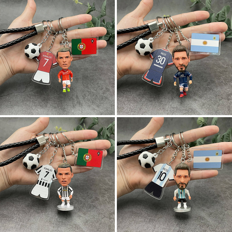 Sports lottery shop promotional materials football commemorative gift c Romesi key chain pendant gift small gift