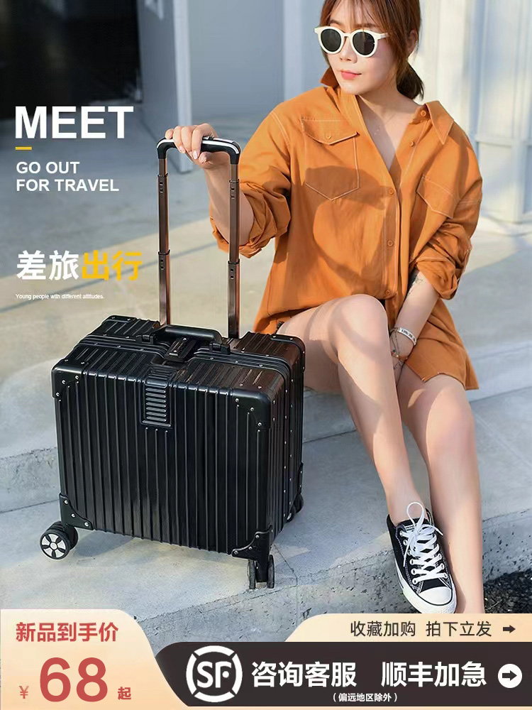 Vali hành lý cho nữ Vali lên máy bay 18 inch Hộp đựng xe đẩy 20 inch cho nam mô hình nhỏ Vali khóa mật khẩu bánh xe đa năng im lặng cho nữ vali kéo trẻ em kingsun vali 