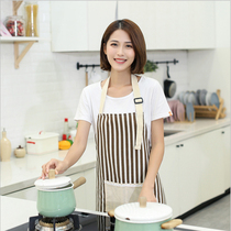 Queer people Empress minimalist fashion thickened hanging neck large striped cotton linen apron restaurant Coffee shop Striped Apron