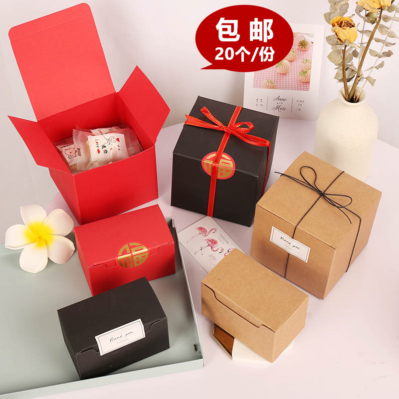 Snowflake Crisp Packaging Box Bull Rolling Sugar Cookie Cookie Small Snack Box Square Crisp Candy Companion Gift Box-Taobao