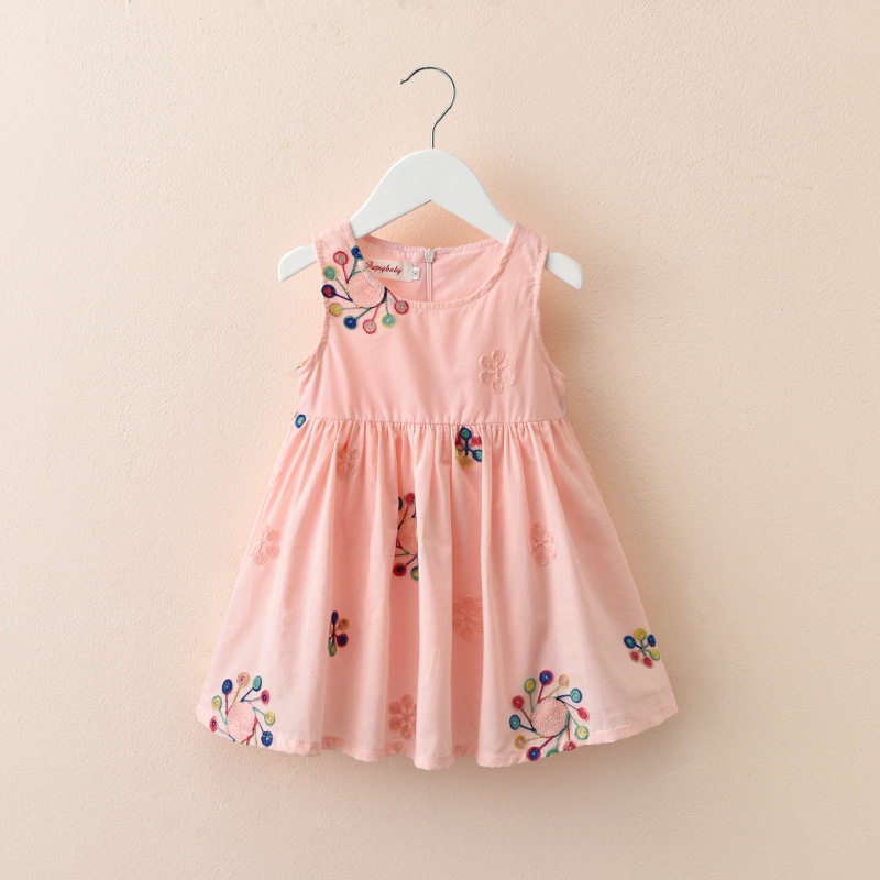 1-2 to 3 to 4 years old and a half girls 5 years old 6 girls baby cotton summer dress sleeveless princess 7 vest skirt