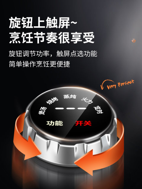 Fude Lai Stainless Steel Induction Cooker Double Burner Household Double-Head Stove High-Power Electric Stove Built-In Concave Electric Ceramic Stove