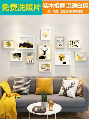 Photo Wall self-adhesive non-perforated living room dining room wall decorative photo frame hanging wall creative personality combination Photo Wall