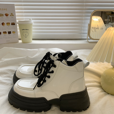 taobao agent Martens, demi-season low boots platform, 2022 collection, fitted