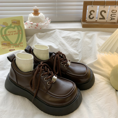 taobao agent Demi-season Japanese high footwear platform English style, 2023, trend of season, British style