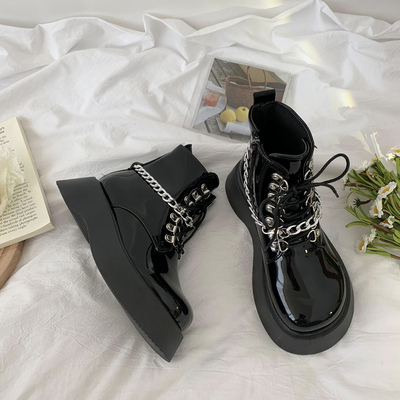 taobao agent Martens, Tide, demi-season low boots English style, 2022 collection, British style