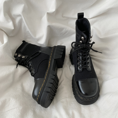 taobao agent Martens, high cloth universal low boots platform, 2022 collection