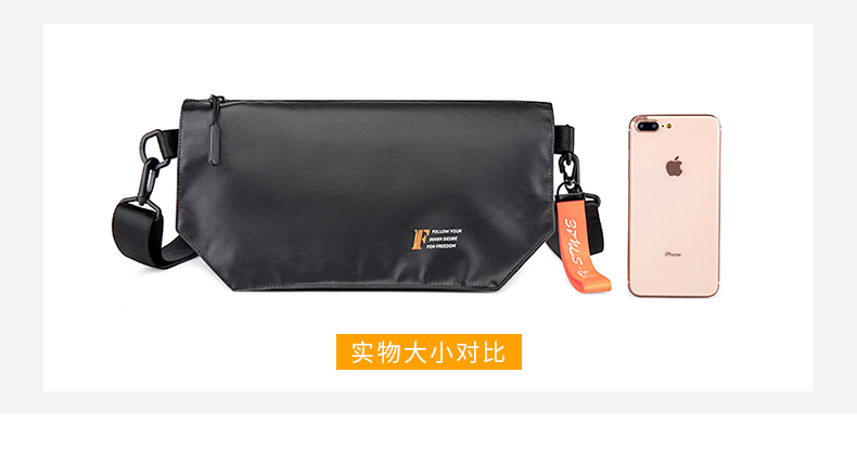 Túi đeo vai nam Messenger túi nam thương hiệu đường phố cá tính xu hướng đường phố hip hop chết bay messenger túi đa chức năng túi ngực - Túi của con người túi lv chính hãng