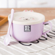 hộp cơm cắm điện hẹn giờ Bát có nắp inox ăn liền bát bát sinh viên bát mì ăn liền hộp cơm trưa hộp cơm trưa thỏ dễ thương bát lớn sáng tạo - Hộp cơm điện sưởi ấm hộp cơm cắm điện loại nào tốt