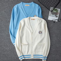 Girls  waistcoat Autumn children wear foreign style Korean vest JK suit Middle and large childrens shirt Girl knitted sweater