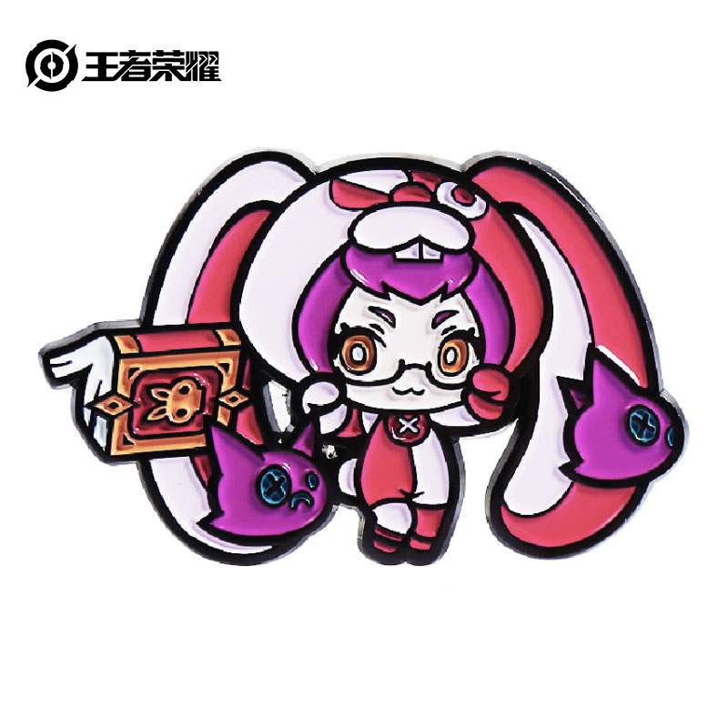 Wang's glory official genuine version of the small hero life series Q Meng Badge-Angie Lone
