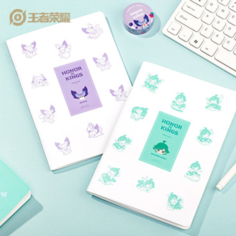 Wang's glory Official Genuine Dream Chizhuang Zhou Cute Stationery Wireless Bound Notebook-Taobao