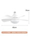 New Led Strong Wind Energy-Saving Remote Control Three-Color Adjustable Silent Ceiling Fan Light Bulb E27 Screw-Mount Household Fan Light