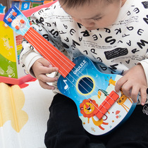 Musical small guitar can play large ukulele for beginners childrens simulated musical instrument early education kindergarten gift