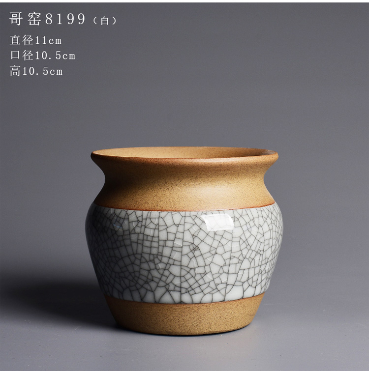Elder brother up drive chip ceramic flower pot in the creativity of meat plant is potted device desktop, green plant butterfly orchid coarse pottery flowerpot