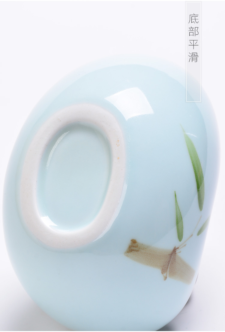 Creative move celadon hydroponic vessel aquatic plant bowl lotus money plant daffodils copper grass special pot ceramic flower pot