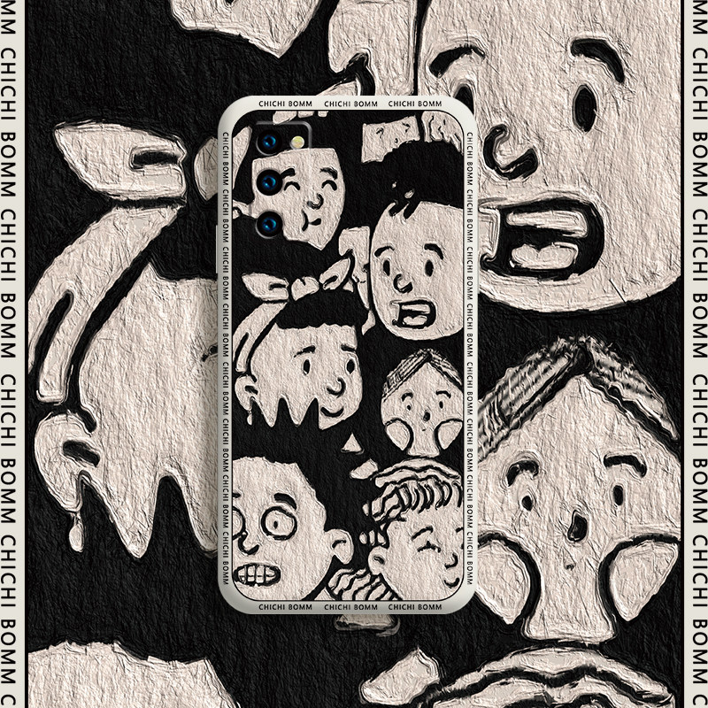 Oil Painting Road Face for Huawei Glory V30 Phone Case Full Lens V30pro Cover 5g Liquid Silicone Por Soft Case Men's Personalized Creative Cute Trendy