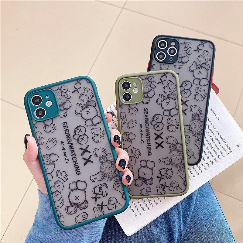 Sesame Street Kaws Tide Cards Apply 11promax Skin Sensation IPhonexs Max Xr Phone Protection Shell Apple 8 7plus Full Package Lens Side Silicone Sleeve