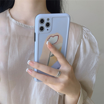 Tulip plug-in painting applies 11Pro Max Apple X XS XR mobile phone shell iPhone7p female 8plus sleeve SE 9 net red with full package border wrestling camera