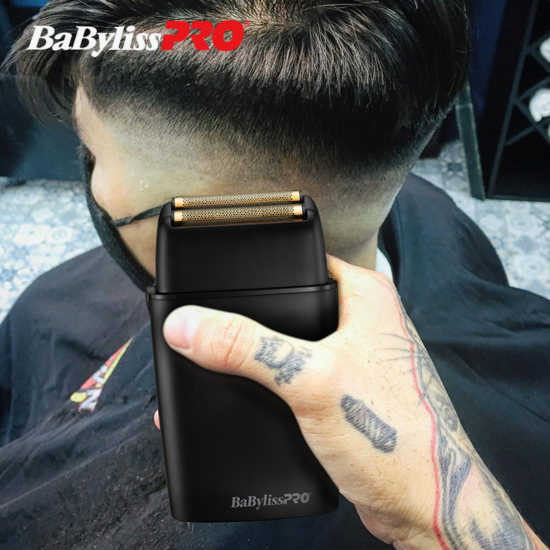 Babyliss Pro Black Shaver Professional Oil Head Gradient Whitening Device for Bald Heads