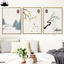 New Chinese Diamond painting living room full of landscape landscape triple painting diamond cross stitch solar term stick diamond embroidered brick stone painting