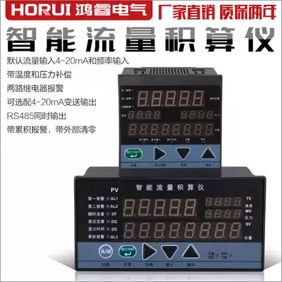 Intelligent flow integrator Temperature and pressure compensation liquid vapor gas measuring instrument RS485 multi-indexing number