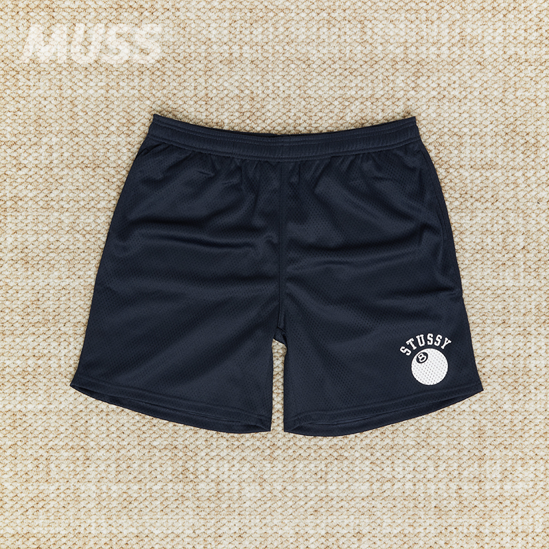 In Stock Stussy 8-Ball Mesh Short Stussy 8-Ball Lettered Retro American-Style Shorts