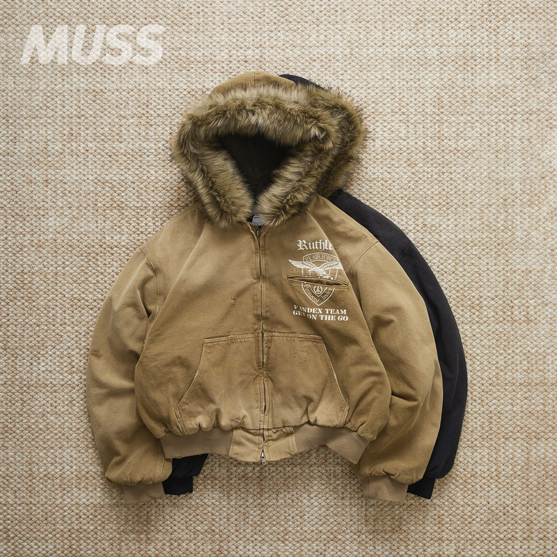 In Stock Protocol Index Work Washed Gradient Fur Collar Detroit Work Jacket 25Aw In Stock Protocol Index Work Washed Gradient Fur Collar Detroit Work Jacket 25Aw
