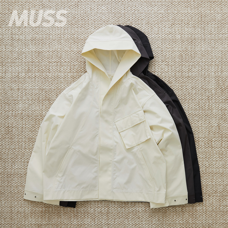 In-Stock Goldwin 0 Hooded Cargo Pocket Functional Workwear Softshell Pocket Jacket 24Aw