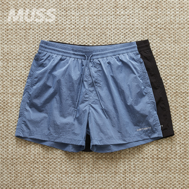 In Stock Carhartt Wip Tobes Trunks Taffeta Nylon Casual Beach Shorts 24Ss