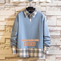 Boys clothes spring and autumn thin tide childrens clothing 12-15 years old long sleeve top boys casual foreign mens fat