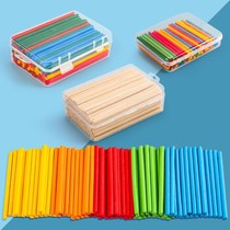 Elementary School Teaching Tools Wooden Sticks 100 Arithmetic Numerical Sticks Counting Sticks First Grade Learning Tools Mathematical Stick