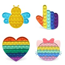 popit childrens thinking training wisdom rainbow press le rainbow press finger press bubble silicone press toy