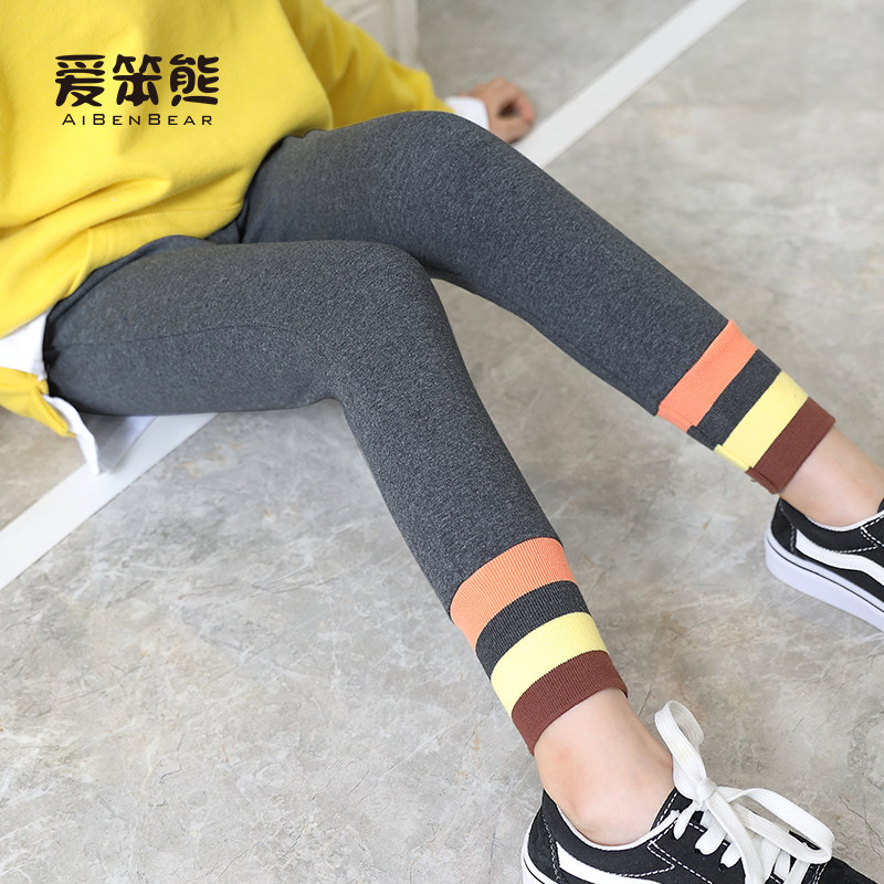 Girls' inner pants fall and winter outer wear children's fleece pants