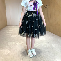 Girl Half Body Dress 2022 New Summer Dress Foreign Air Princess CUHK Fairy Cake Skirt Korean version Tennis dress Childrens skirt