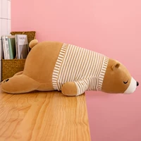 Коричневые мягкие модели [коричневая полосатая одежда]