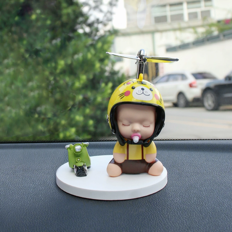 Dễ thương internet người nổi tiếng núm vú giả mũ bảo hiểm cho bé chuồn chuồn tre xe đồ trang trí pin xe ô tô điện xe máy trang trí nước hoa xe hơi cao cấp 
